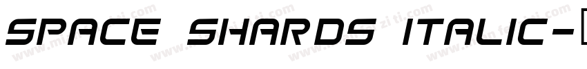 Space Shards Italic字体转换